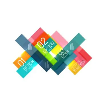 Geometric modern infographic options templates 스톡 일러스트