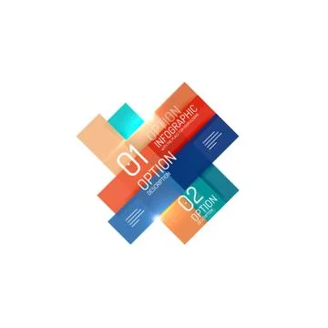 Geometric modern infographic options templates Illustrazione stock