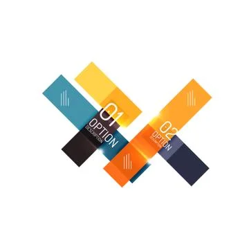 Geometric modern infographic options templates 스톡 일러스트