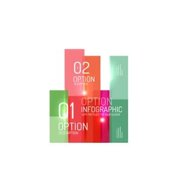 Geometric modern infographic options templates 스톡 일러스트