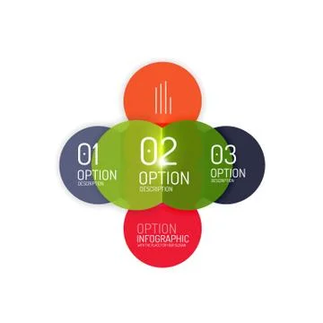Geometric modern infographic options templates 스톡 일러스트