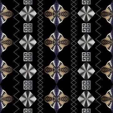 Geometric modern seamless pattern. Black vector geometry abstrac Illustrazione stock