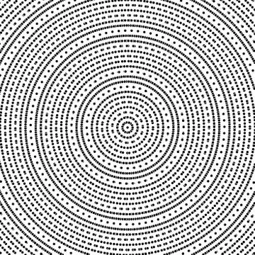 Geometric Modern  Seamless Pattern with Circles Stock Illustration