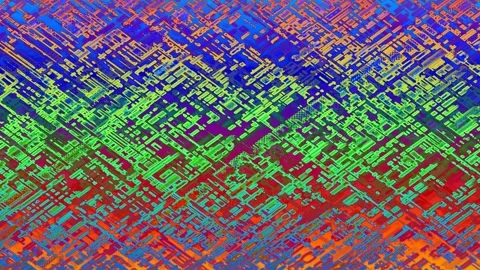 Geometric Modern Tech Visualization: Hexagonal Shapes Stock Footage 301272679