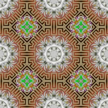 Geometric modern vector seamless pattern. Abstract tribal ethnic background.  Stock Illustration