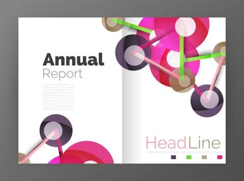 Geometric molecule abstract background, vector Stockillustratie