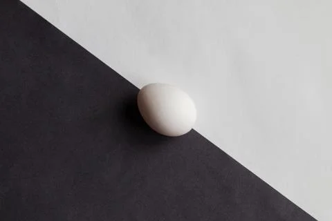 Geometric monochrome background with egg Stock Photos