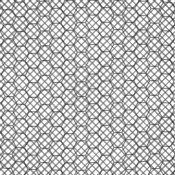 Geometric Monochrome Hexagonal Pattern with Layered Line Texture Illustration Illustrazione stock