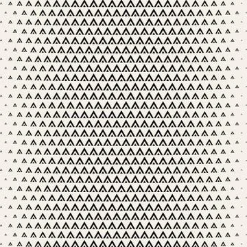 Geometric monochrome pattern. Endless composition from triangles. Hipster pri Illustrazione stock