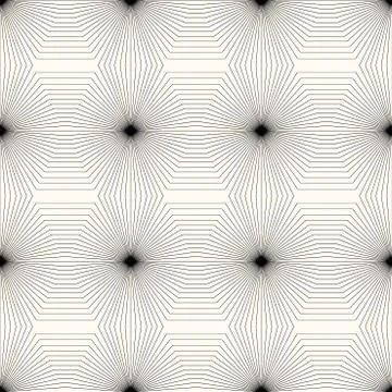 Geometric monochrome seamless pattern. Illustrazione stock