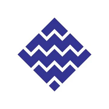 Geometric monogram crypto logo vector icon Stock Illustration