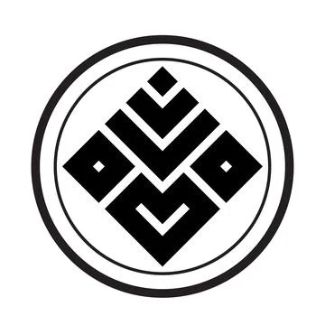 Geometric monogram crypto logo vector icon Stock Illustration