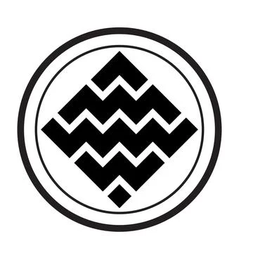 Geometric monogram crypto logo vector icon Stock Illustration