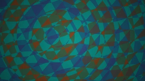 Geometric Mosaic Art Design Elements. Stock Footage 334335051