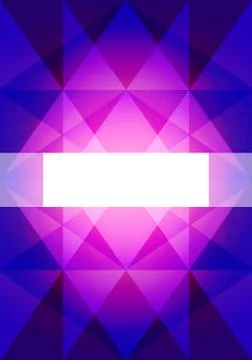 Geometric mosaic flyer Stock Illustration