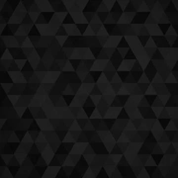 Geometric mosaic pattern from black triangle Stock Illustration