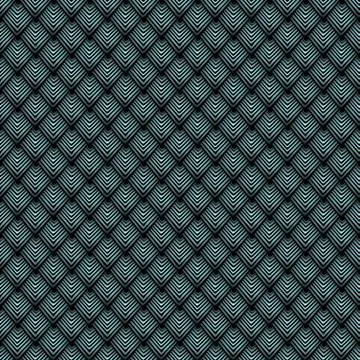 Geometric mosaic pattern from blue triangle texture, abstract vector backgrou Stock Illustration