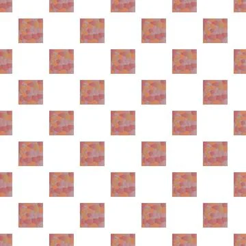 Geometric mosaic pattern creating warm tone abstract background Illustrazione stock
