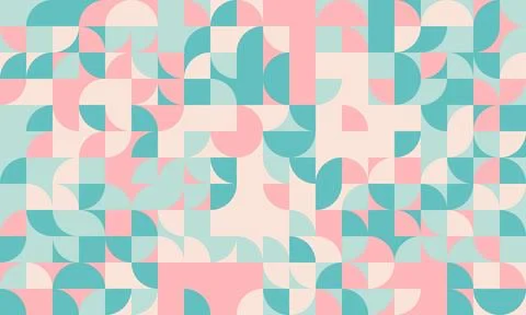 Geometric mosaic pattern with creative shapes and minimal style. Perfect for  스톡 일러스트