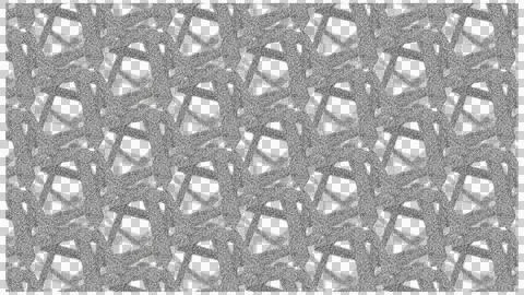 Geometric Mosaic Pattern with Interlocking Circles and Floral Embroidery Stock Illustration