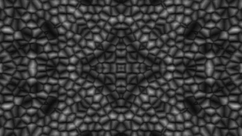 Geometric Mosaic Pattern with Subtle Motion During Natural Light Transition Stock Footage 341652552