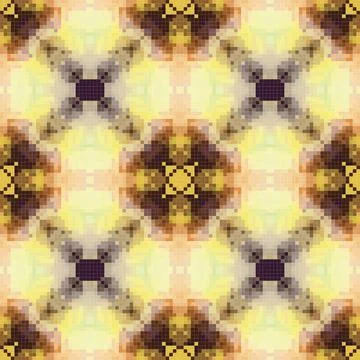 Geometric mosaic seamless pattern design, Repeat textile design, Surface de.. 스톡 일러스트