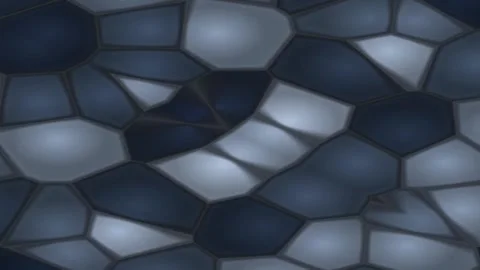 Geometric Mosaic Surface Closeup Illuminated in Cool Tones Stock Footage 337888304