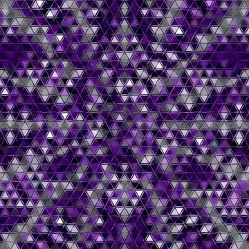 Geometric Mosaic Triangles Repeat continuous purple Pattern Stock Illustration