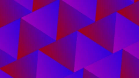 Geometric motion background featuring an abstract design of red and purple t Stock Footage 323249628
