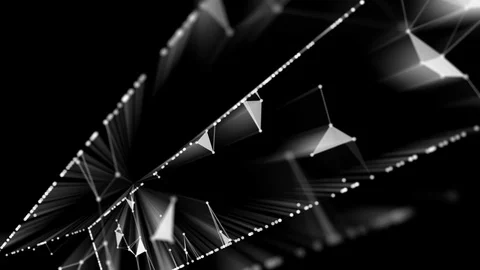 Geometric Motion Design black Stock Footage 117038957
