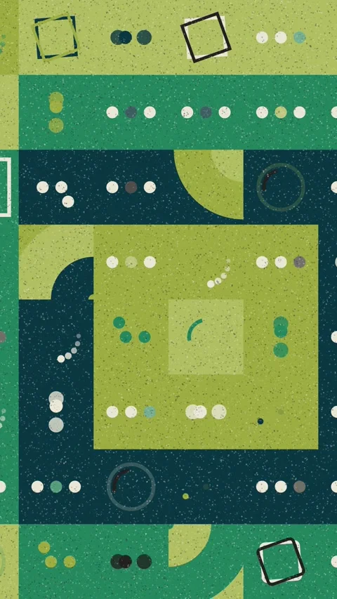 Geometric Motion Design With Repeating Spinner And Loader Elements Stock Footage 331922828