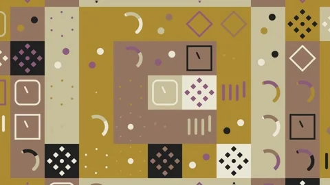 Geometric Motion Design With Repeating Spinner And Loader Elements Stock Footage 332546411