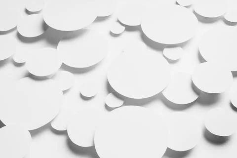 Geometric motion energy mess pattern of white ovals in shine light with soft  Stock Photos