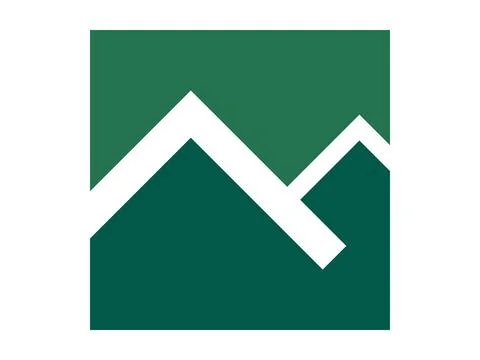 Geometric Mountain Symbol Icon Vector Design Stock Illustration