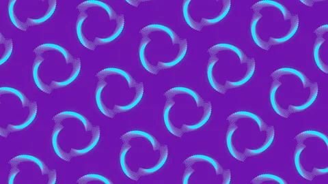 Geometric moving pattern of impossible shapes. 3d render loop animation. 4K UHD Stock Footage 151274786