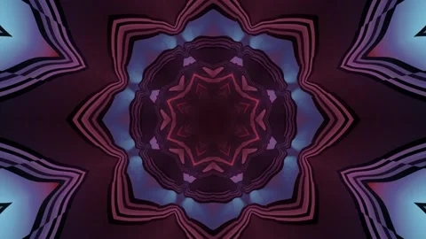 Geometric moving tunnel sci art 3d illustration Stock Footage 149166342