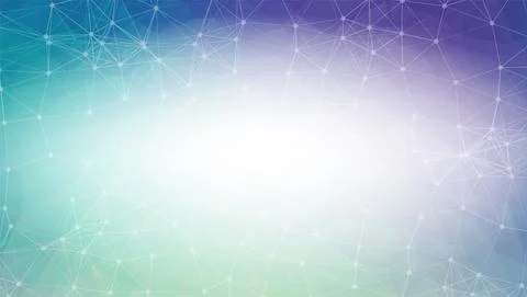 Geometric Multi blue Polygonal background molecule and communication. Connect Stock Illustration