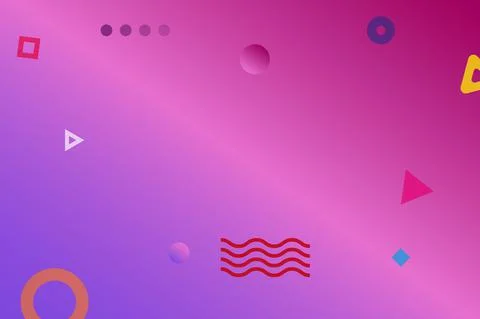 Geometric multi-color bright gradient background for better design. Stock Illustration