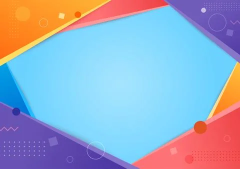 Geometric multicolor gradient background Stock Illustration