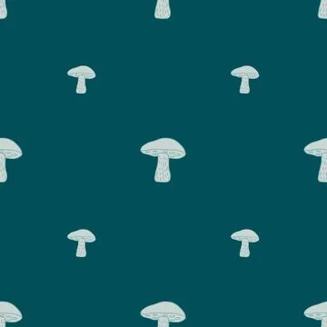 Geometric nature fall seamless pattern in blue pastel tones with simple Stock Illustration