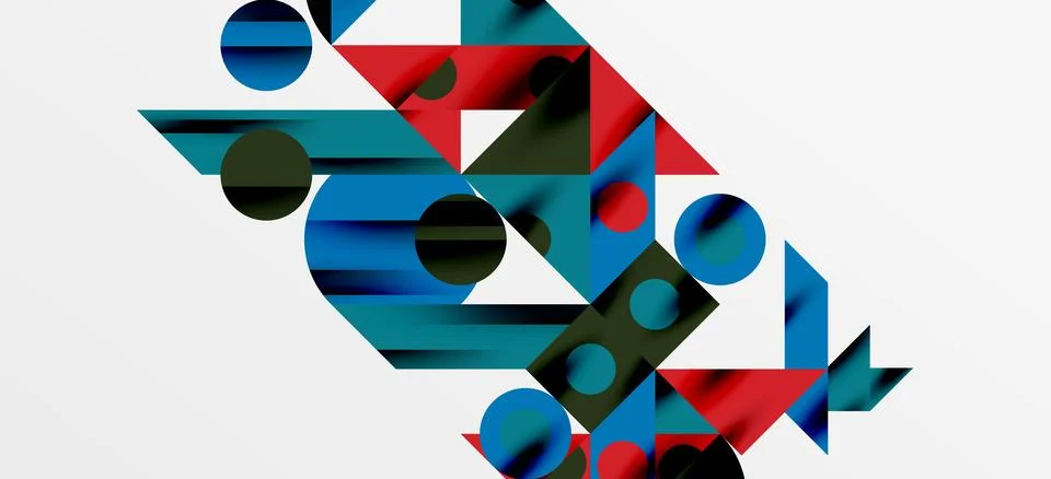 Geometric neo patterns. Abstract background for covers, banners, flyers and Stockillustratie