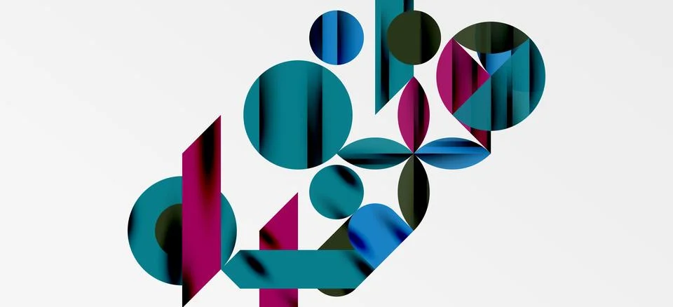 Geometric neo patterns. Abstract background for covers, banners, flyers and Stockillustratie