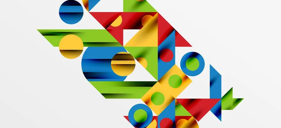 Geometric neo patterns. Abstract background for covers, banners, flyers and Stockillustratie