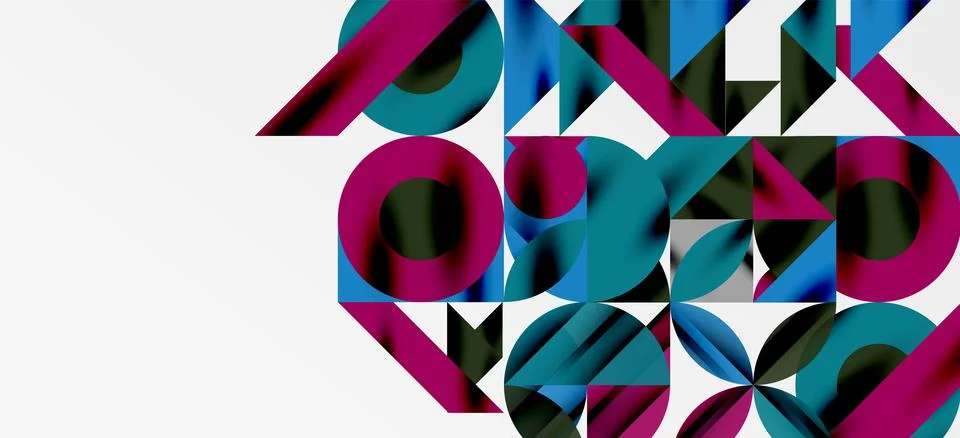 Geometric neo patterns. Abstract background for covers, banners, flyers and 스톡 일러스트