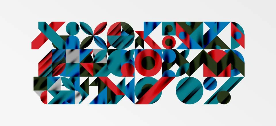 Geometric neo patterns. Abstract background for covers, banners, flyers and Stockillustratie