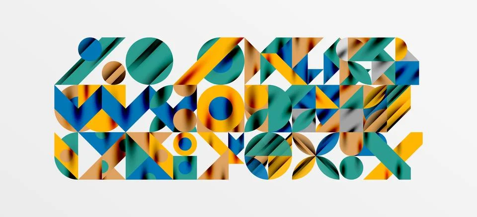 Geometric neo patterns. Abstract background for covers, banners, flyers and イラスト素材