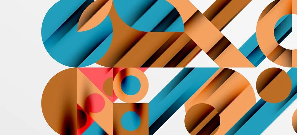 Geometric neo patterns. Abstract background for covers, banners, flyers and Stockillustratie