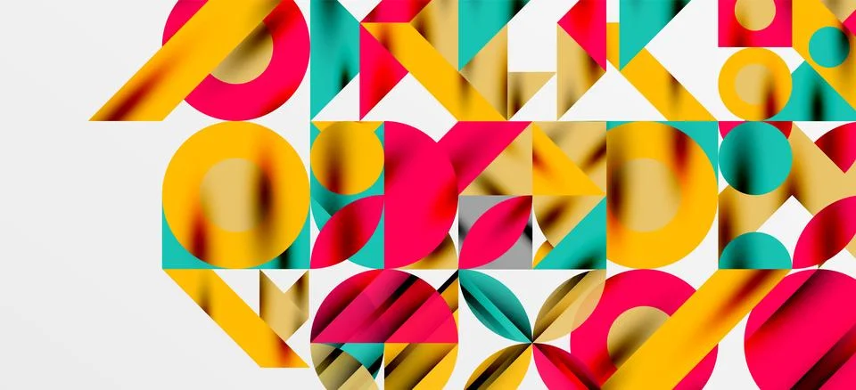 Geometric neo patterns. Abstract background for covers, banners, flyers and Stock Illustration