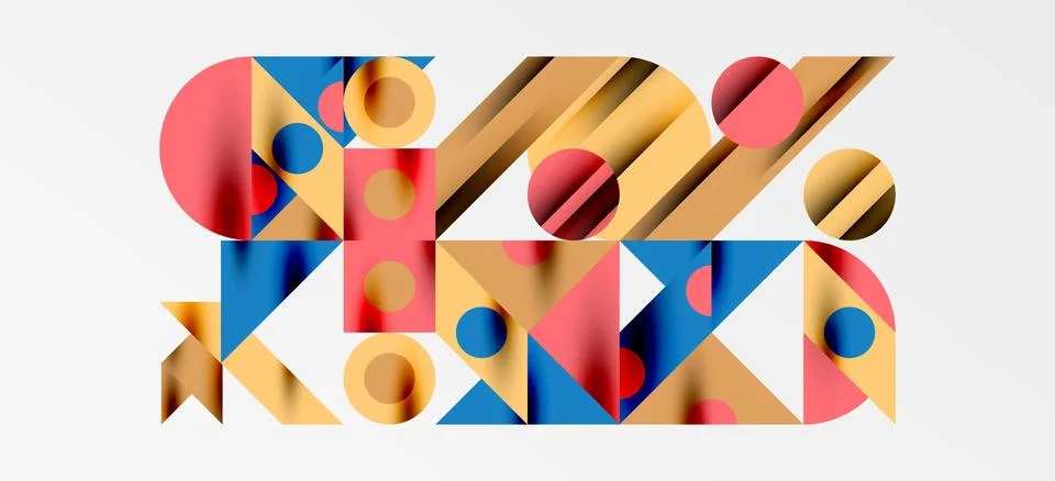 Geometric neo patterns. Abstract background for covers, banners, flyers and Stock Illustration