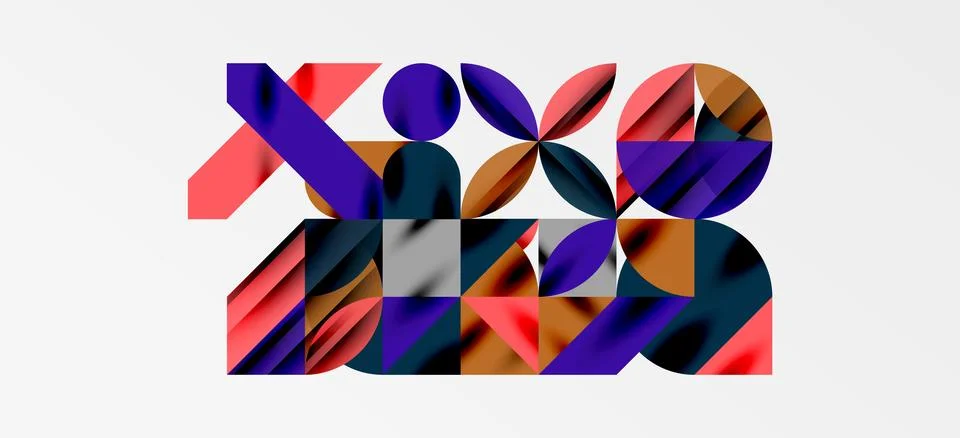 Geometric neo patterns. Abstract background for covers, banners, flyers and イラスト素材
